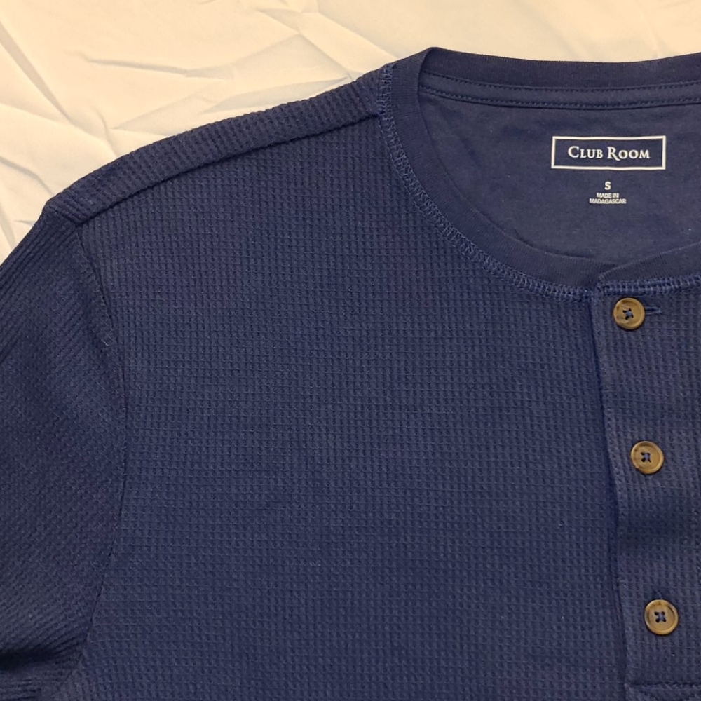 Club Rm Henley thermal navy blue - Picture 7 of 16